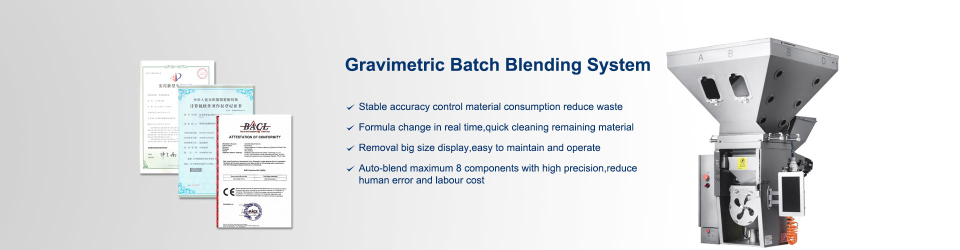 جودة نظام التغذية بالقياس الوزني مصنع